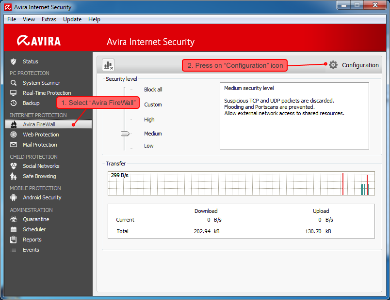 Cara mengijinkan Aplikasi yang di block avira