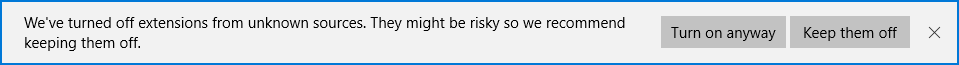 risky notification