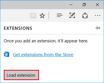 selecting load extension