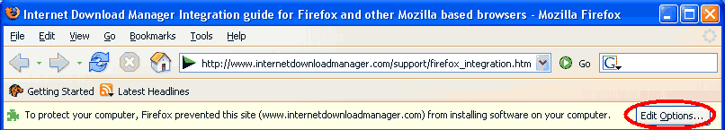 Download IDM CC 7.3.85 for Mozilla Firefox