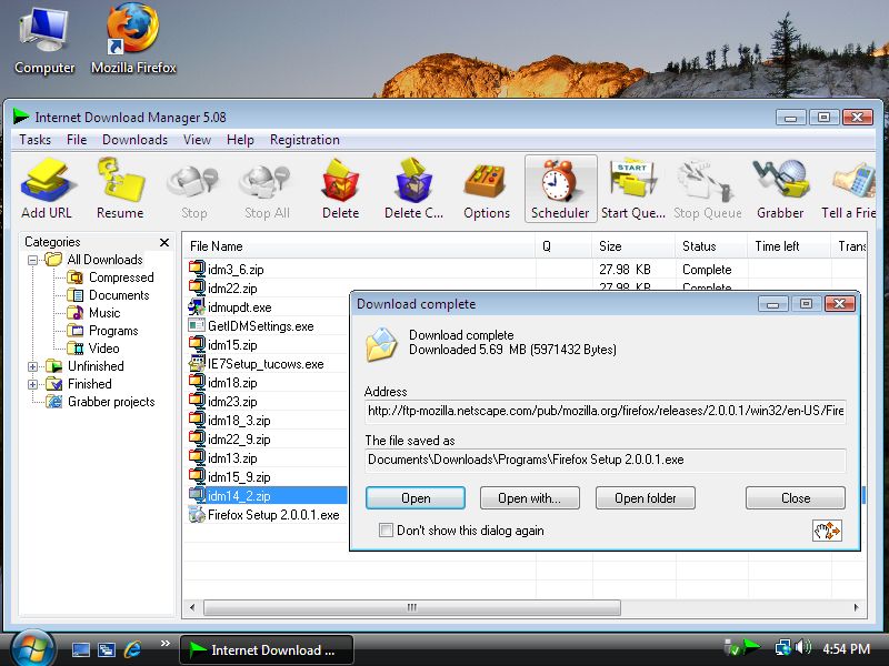 Internet Download Manager and Windows Vista compatibility and support