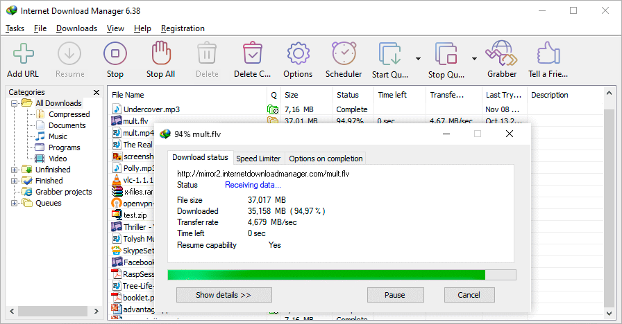 Internet Download Manager: The fastest download accelerator