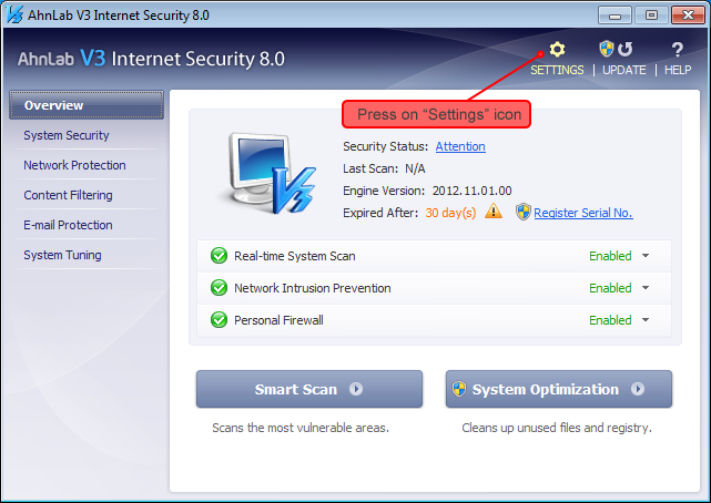 Ahnlab V3 Internet Security 9.0