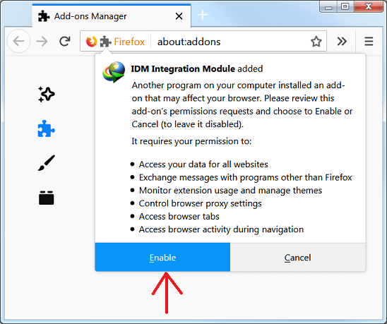 I Cannot Integrate Idm Into Firefox What Should I Do