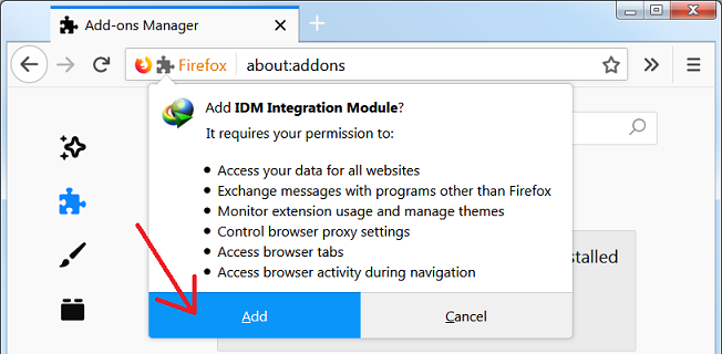 Manual Installation Of Idm Plugin For Firefox And Other Mozilla Based Browsers