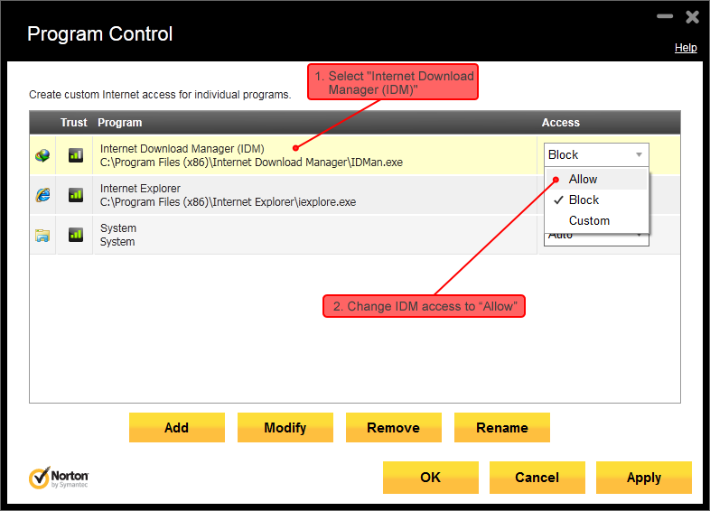 How to configure Norton Internet Security to work with ...