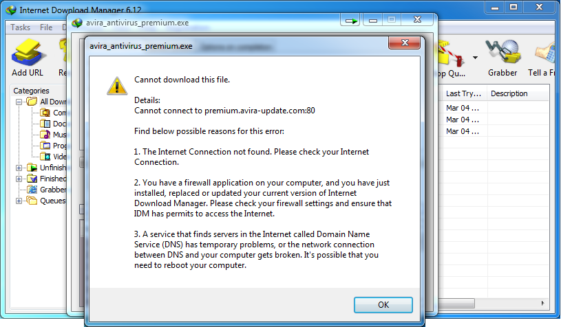 Cara Mengatasi Idm Cannot Download The File Because Of Timeout