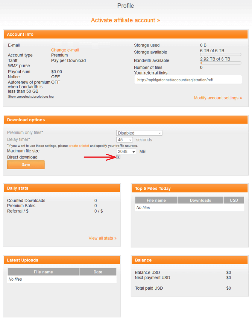 rapidgator premium jdownloader 2021