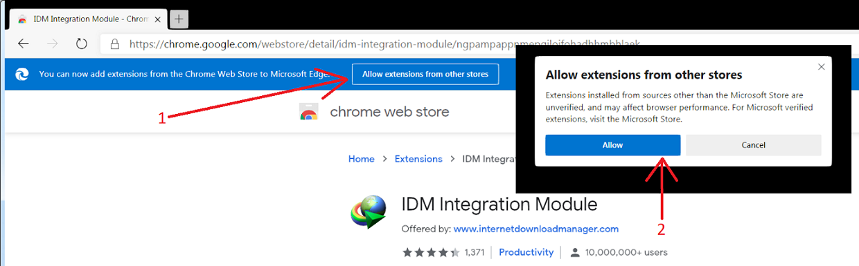 Featured image of post Idm Integration Module Microsoft Store Install idm integration module extension for edge from windows store 1