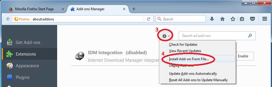 Idm extension firefox